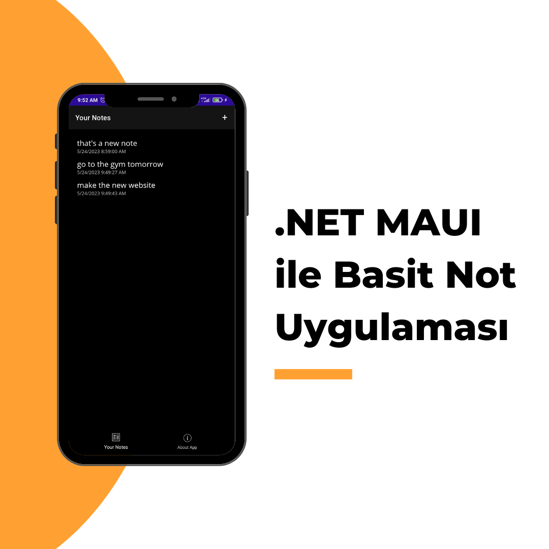 .NET MAUI ile Basit Not Uygulaması